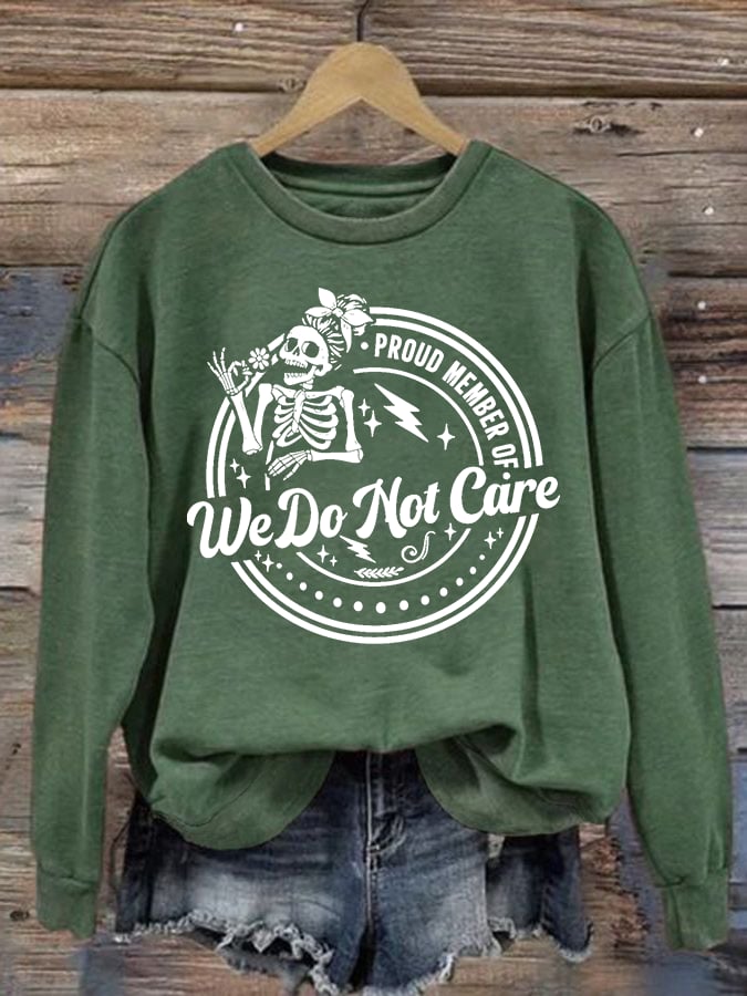 Women's Retro Funny Proud Member Of Club Menopause Perimenopause Print Sweatshirt