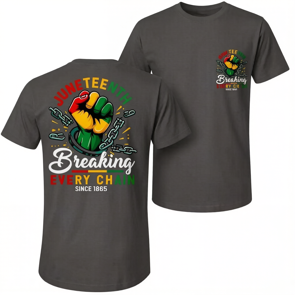 Unisex Juneteenth 1865 Hot Stamped T-Shirt