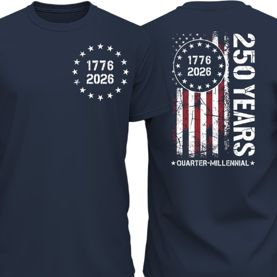 Women's American 1776 - 2026 Flag T-Shirt