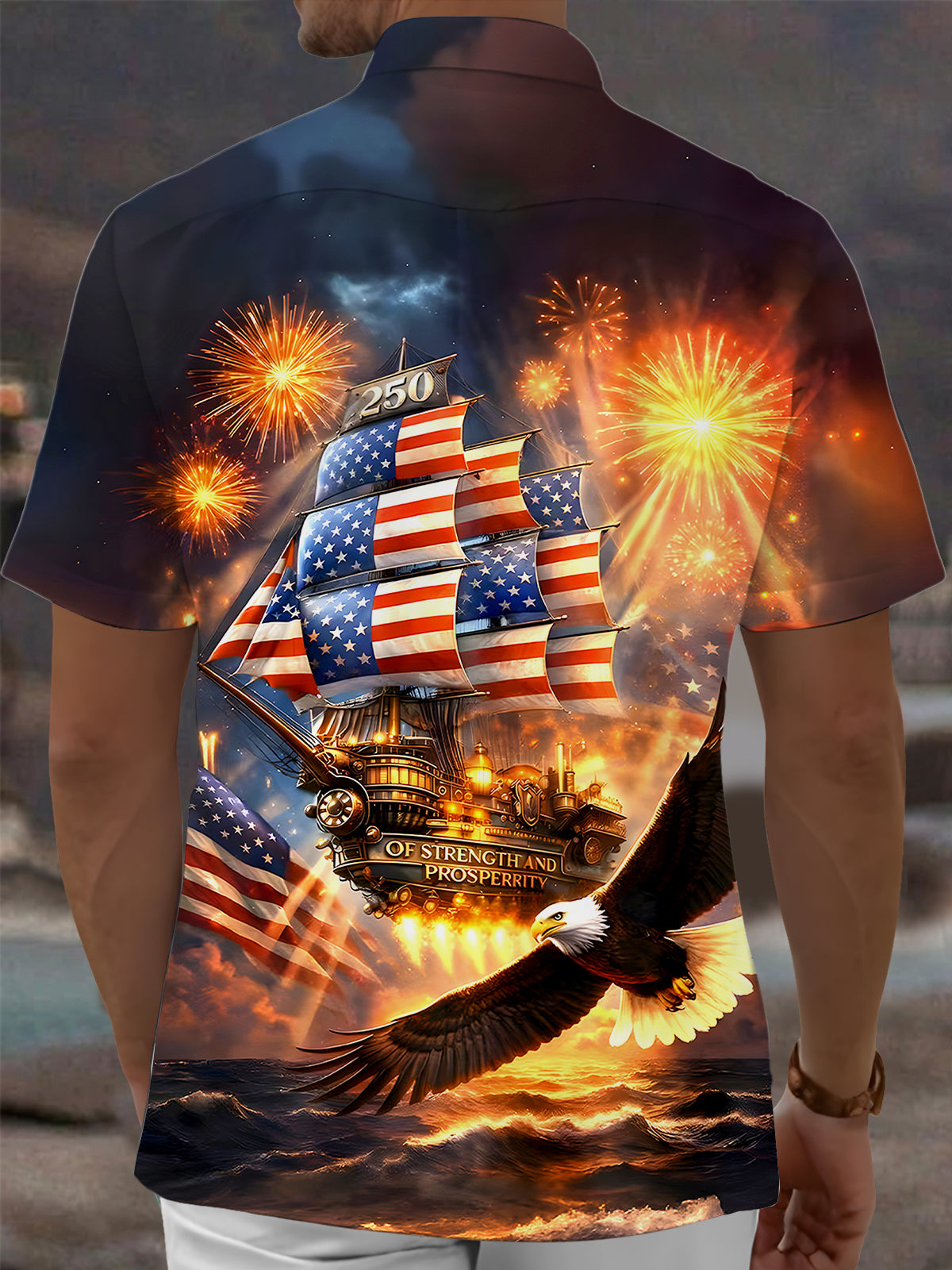 250th Anniversary Men's Pocket Short Sleeve Shirts