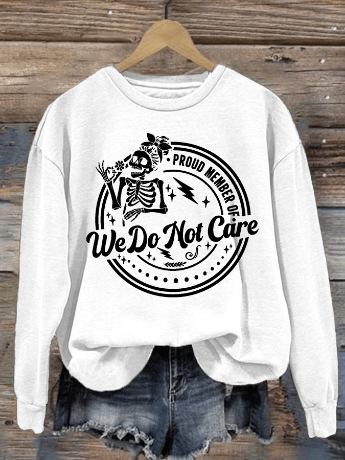 Women's Retro Funny Proud Member Of Club Menopause Perimenopause Print Sweatshirt