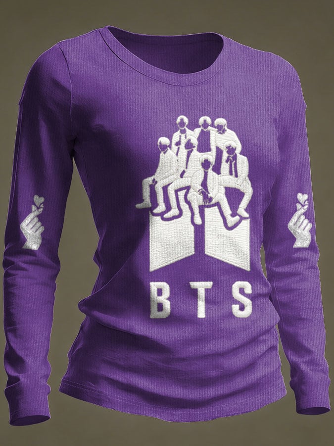 Women's K-pop Print T-Shirt