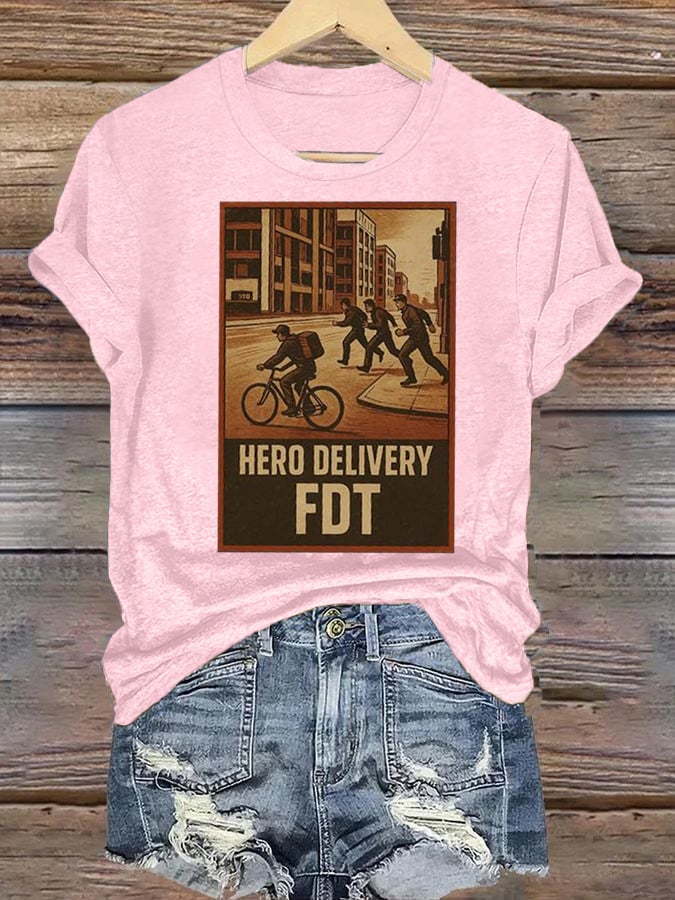 Women’s HERO DELIVERY FDT Printed T-Shirt