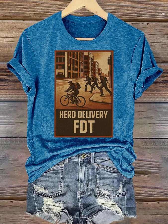 Women’s HERO DELIVERY FDT Printed T-Shirt
