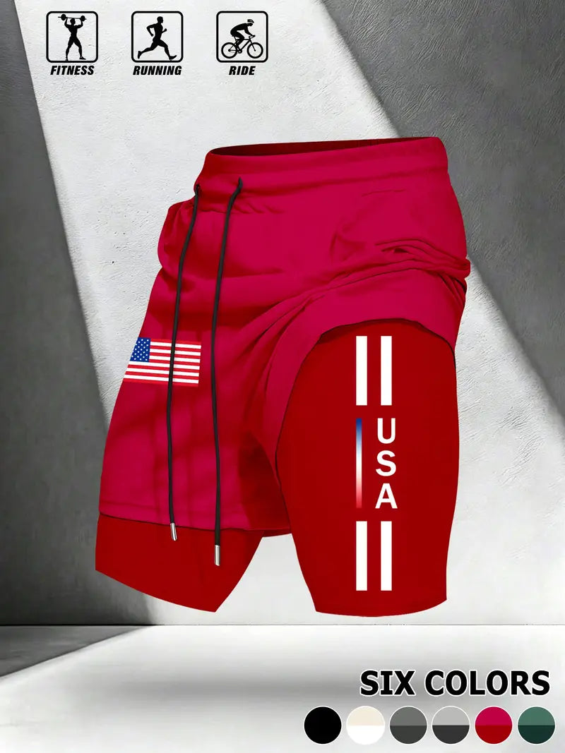Unisex 2-in-1 Multifunctional Breathable lightweight performance shorts