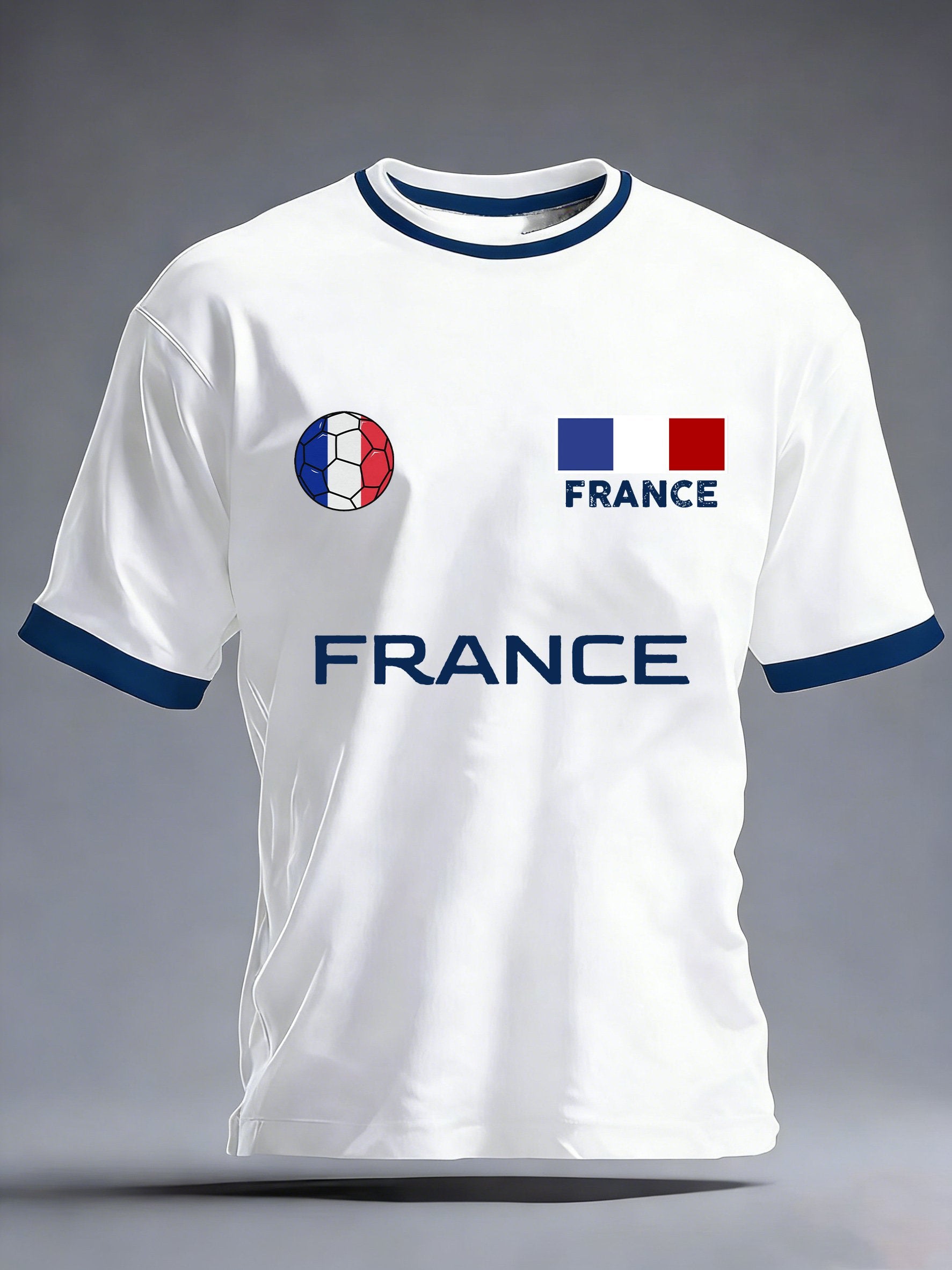 Men's Soccer Print Short Sleeve T-shirt