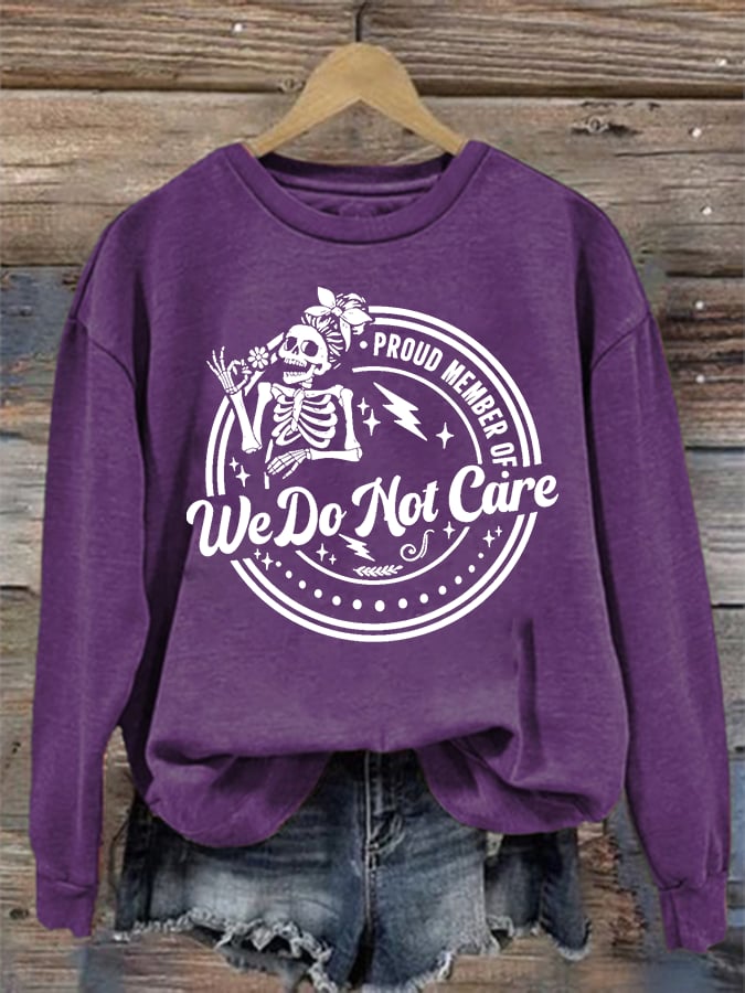 Women's Retro Funny Proud Member Of Club Menopause Perimenopause Print Sweatshirt