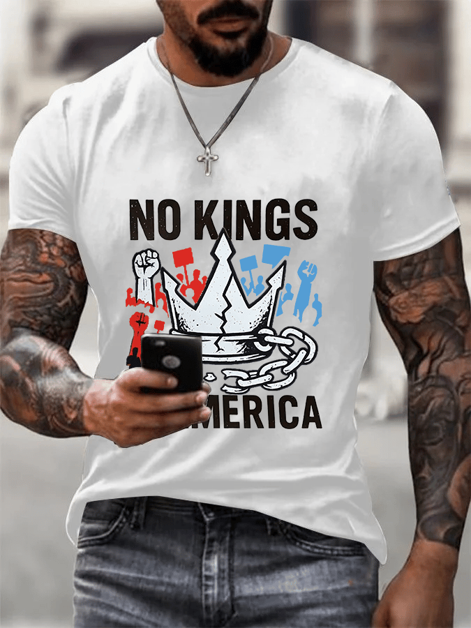 We Serve For The Country Not For The King Print T-Shirt