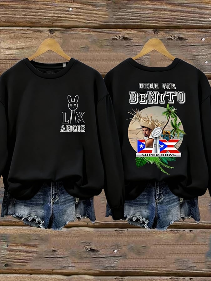 Women's Puerto Rico Print Sweatshirt