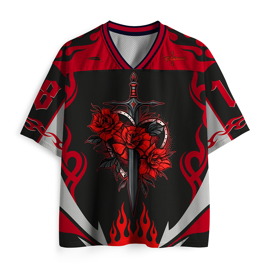 Vintage King Of Flowers Mesh Jersey