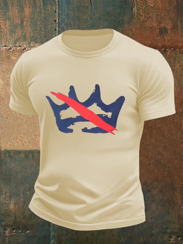 Men's America has no kings print T-Shirt