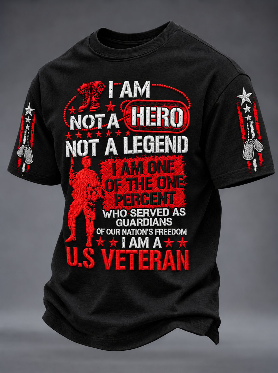 🎖️Men's Veterans Day Print Short-Sleeve T-Shirt