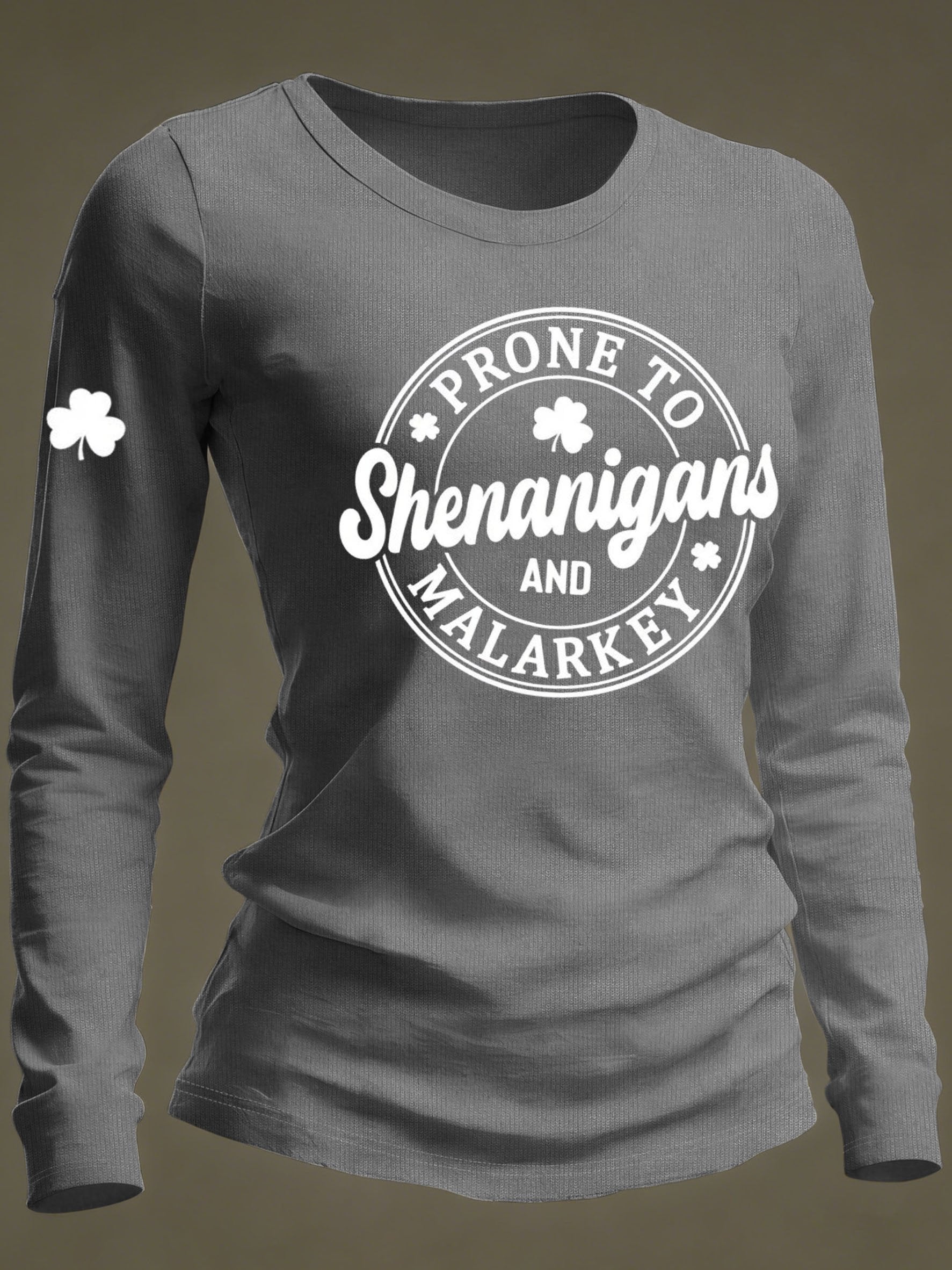 Women's Prone to Shenanigans and Malarkey, St Patrick's Day T-Shirt