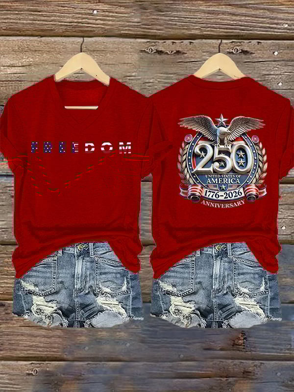 Women's FREEDOM Print T-Shirt