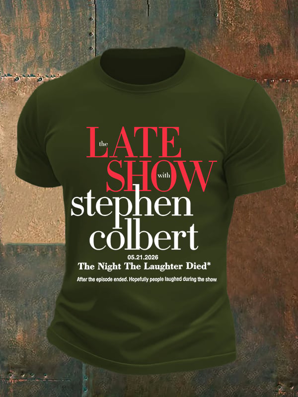 Men's Retro Last Show Print T-Shirt
