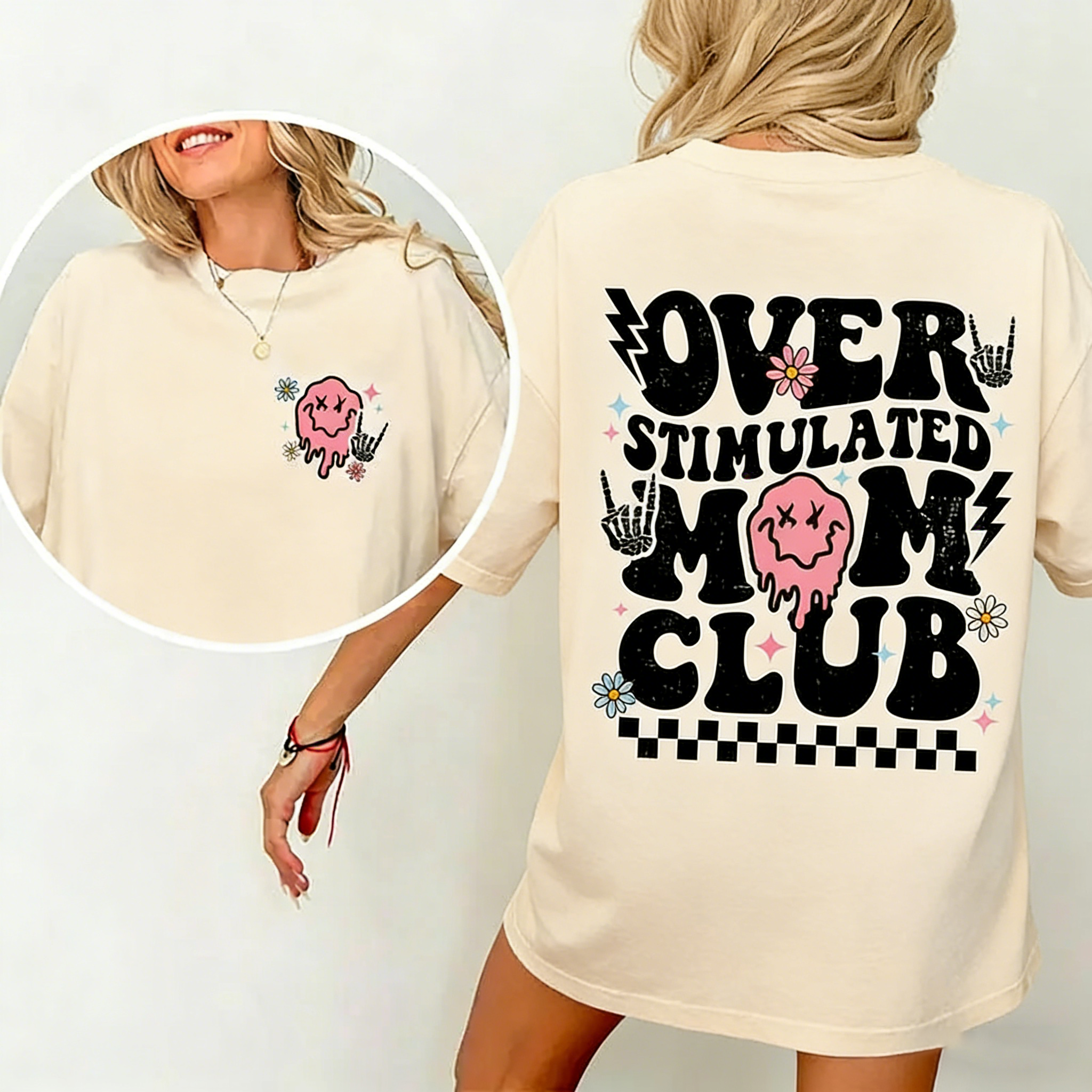 Overstimulated Mom Club T-Shirt