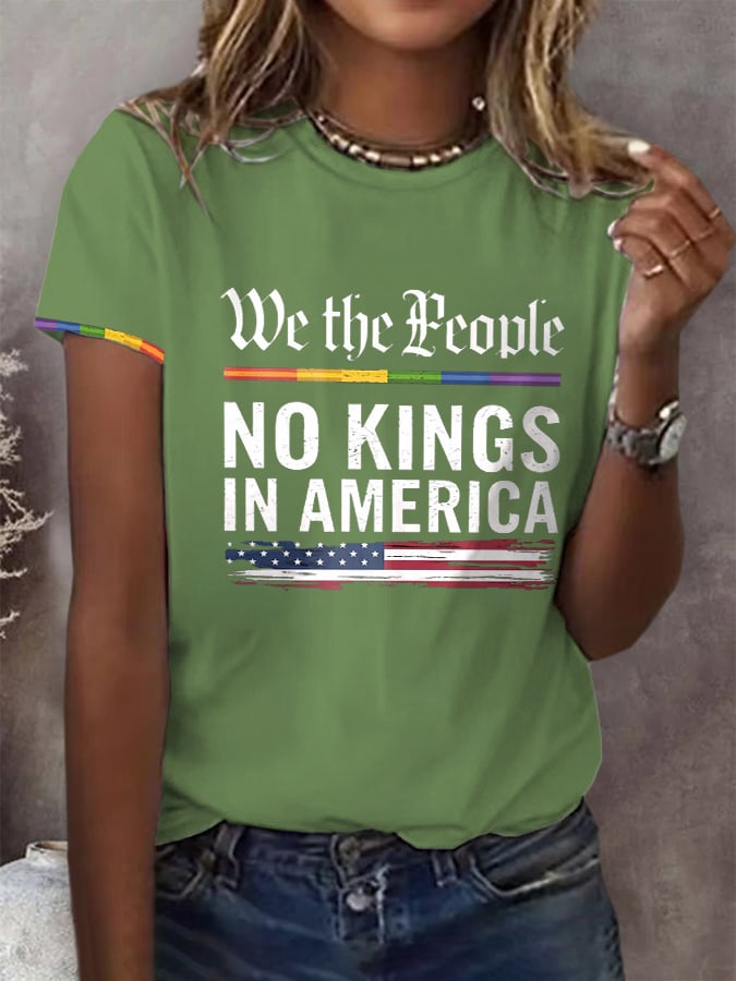Women's Casual Proud Reject King Printed T-shirt