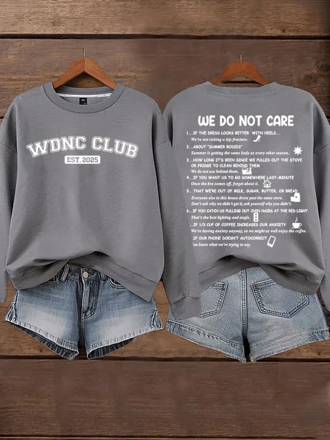 Women's WDNC Menopause And Perimenopause Print Sweatshirt
