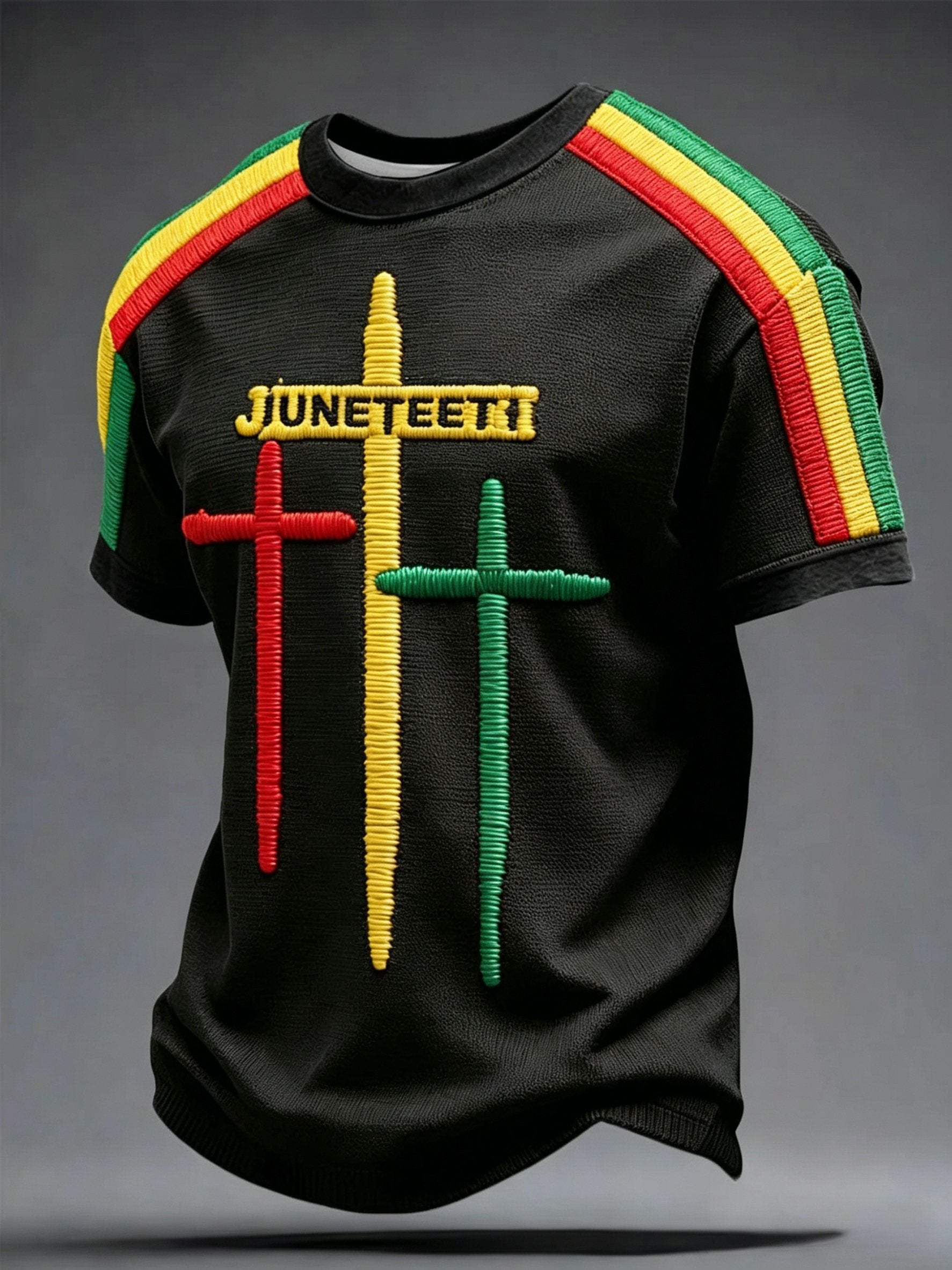 Men's Juneteenth Printed Casual T-shirt