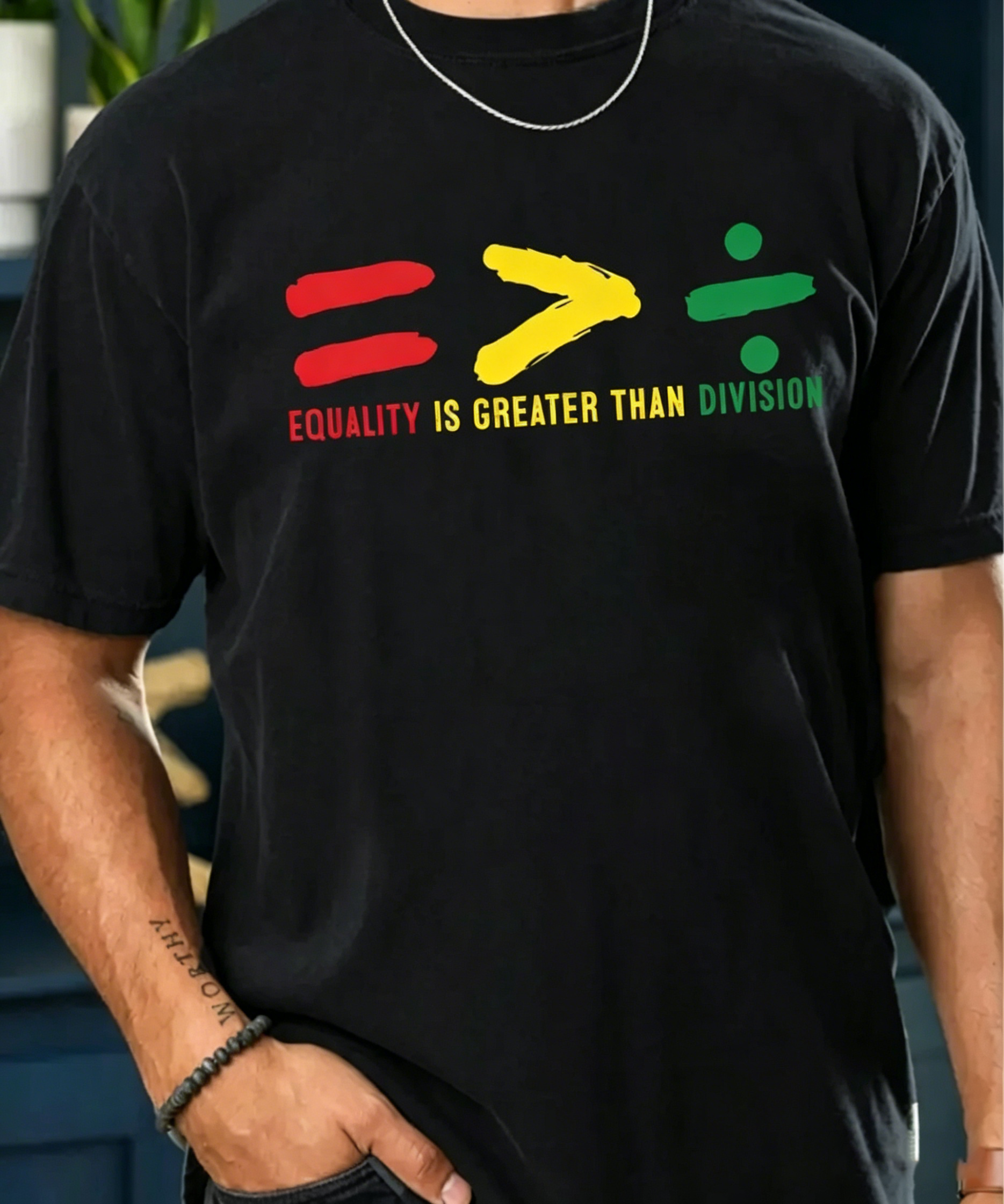 Men's lack History Month Graphic T-Shirt