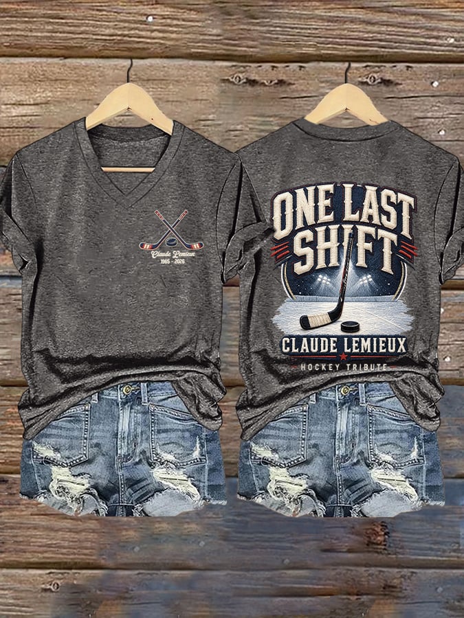 Women's Hockey Heritage Print Casual T-shirt