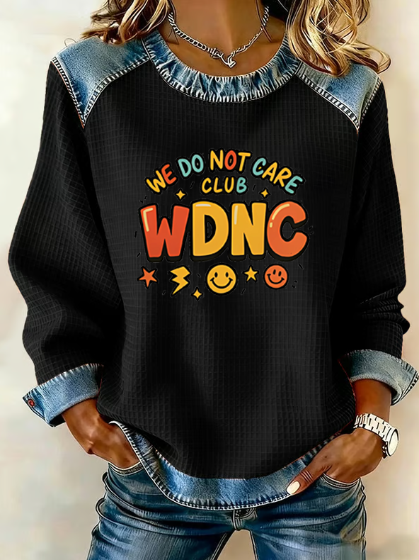 Women's Retro Funny Proud Member Of Club We Do Not Care Menopause Perimenopause Print Sweatshirt