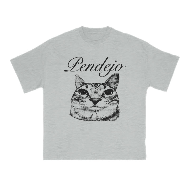 Pendejo Cat Print T-shirt