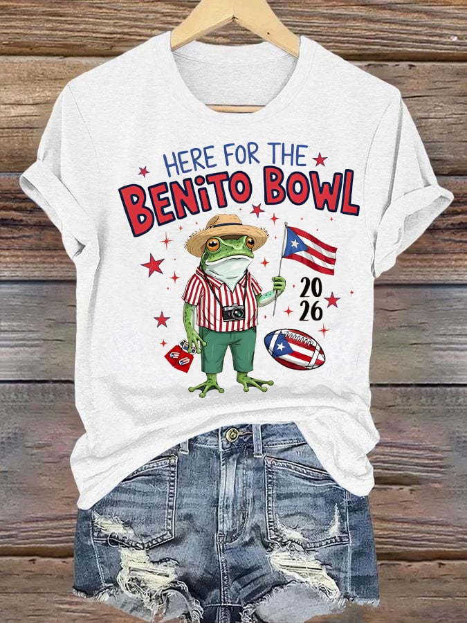 Women's Benito Bowl Puerto Rico Football T-Shirt