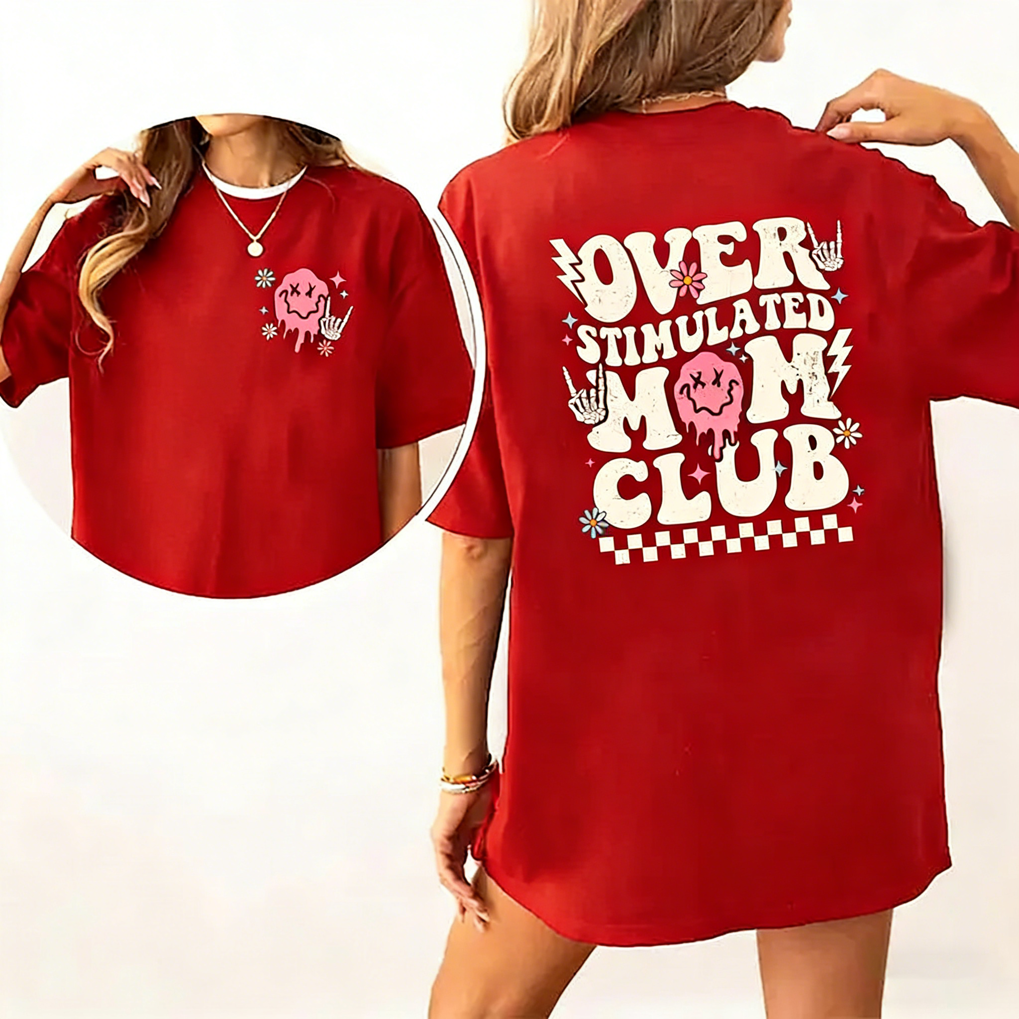 Overstimulated Mom Club T-Shirt