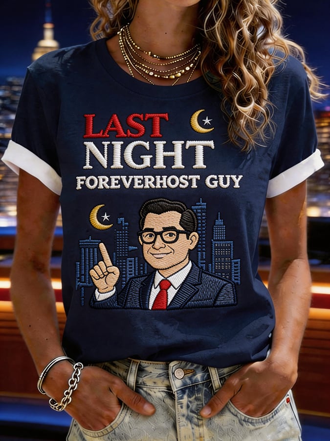 Women'S Clothing, May 21, 2026, The Last Night Printed V Neck Short-Sleeved T-Shirt