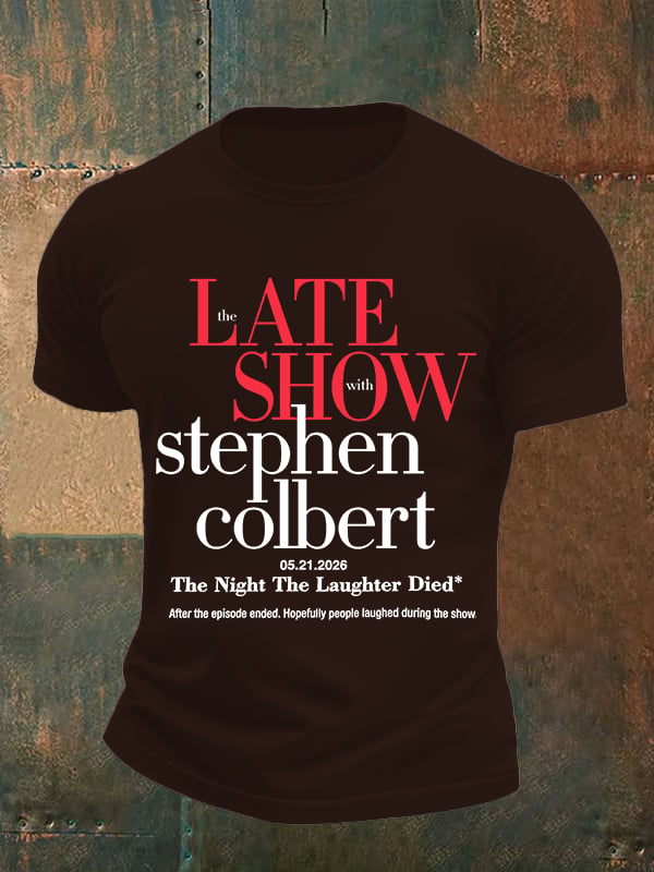 Men's Retro Last Show Print T-Shirt
