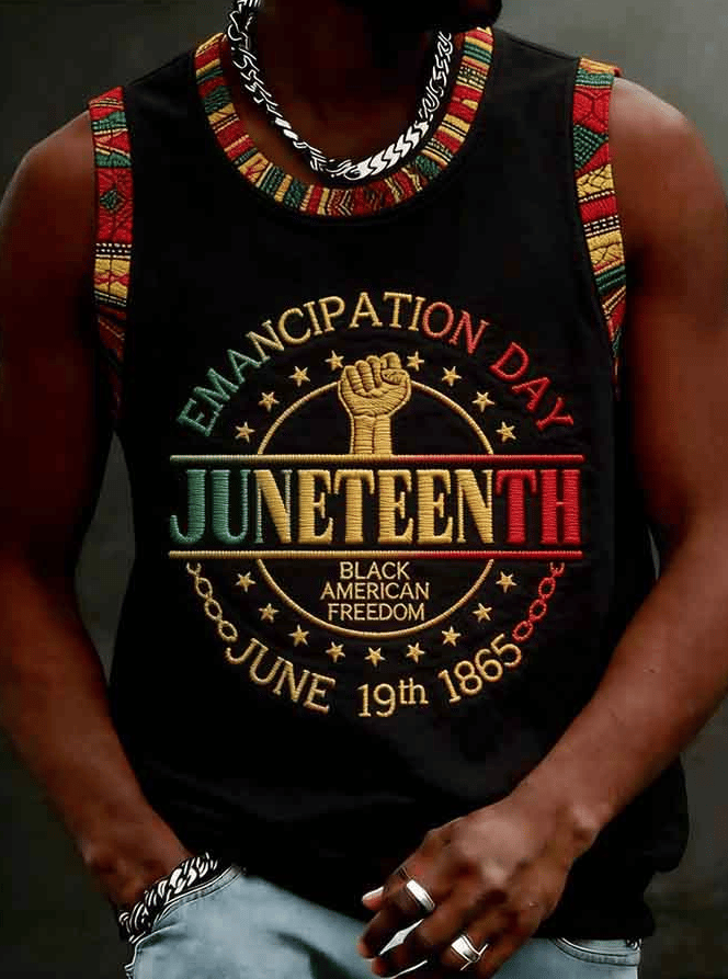 Men's Juneteenth 1865 Printed Vest