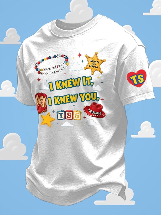 Men's Retro I Knew It Print T-Shirt