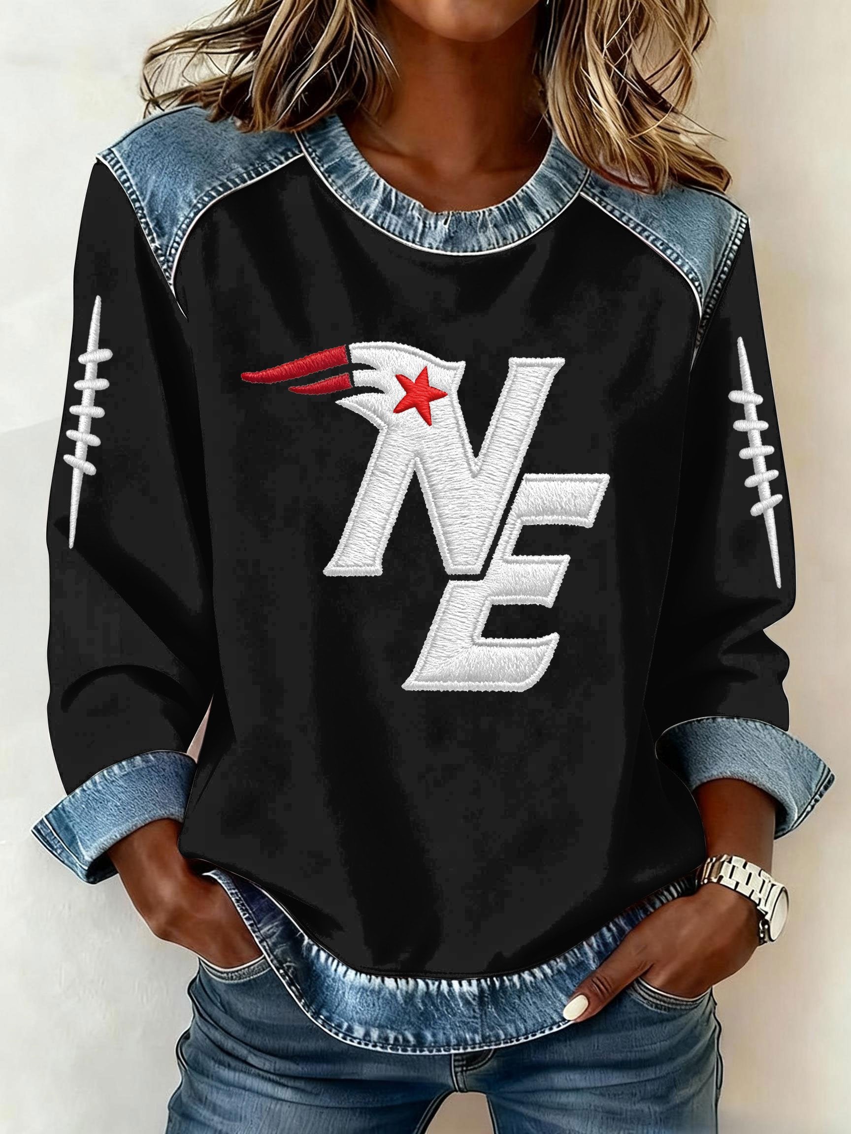 Women’s Football Graphic Casual Sweatshirt