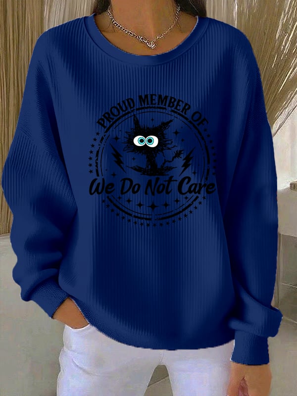 Women's We Do Not Care Print Sweatshirt