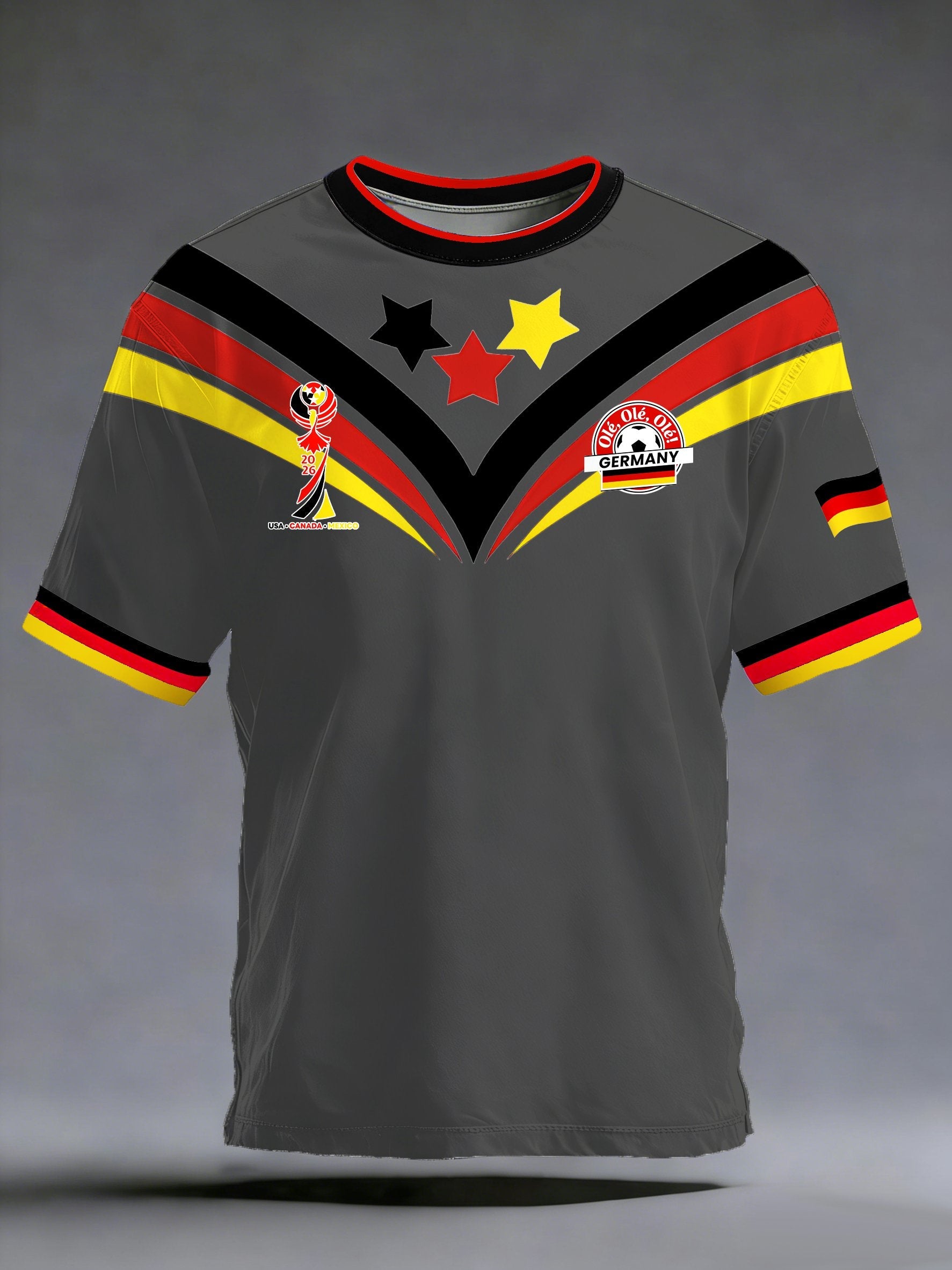 Men's German Football Fans Print T-shirt