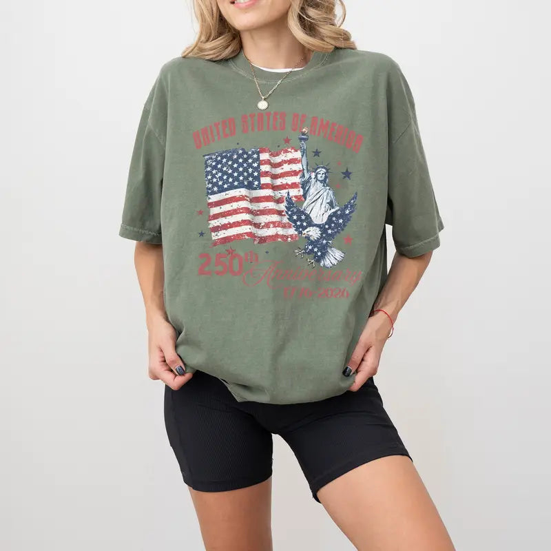 Women's America 250th Anniversary Comfort Colors Shirt