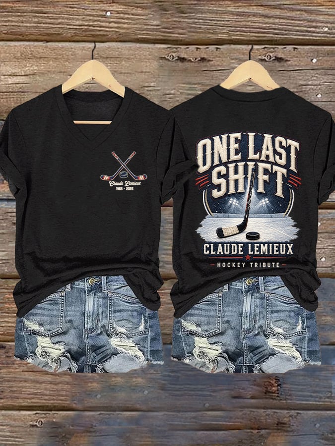 Women's Hockey Heritage Print Casual T-shirt