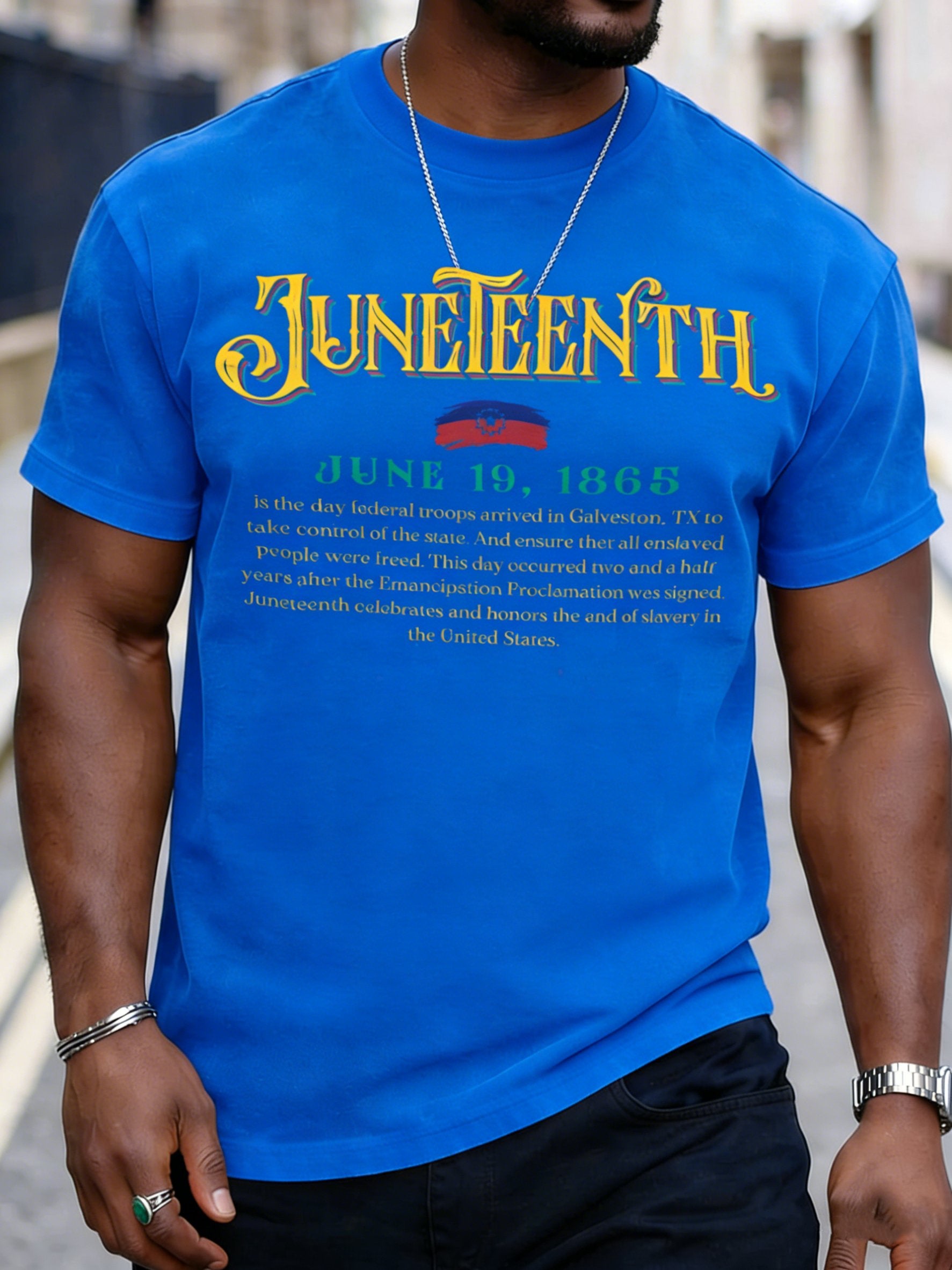 Men's 1865 Juneteenth Graphic Short-Sleeve T-Shirt