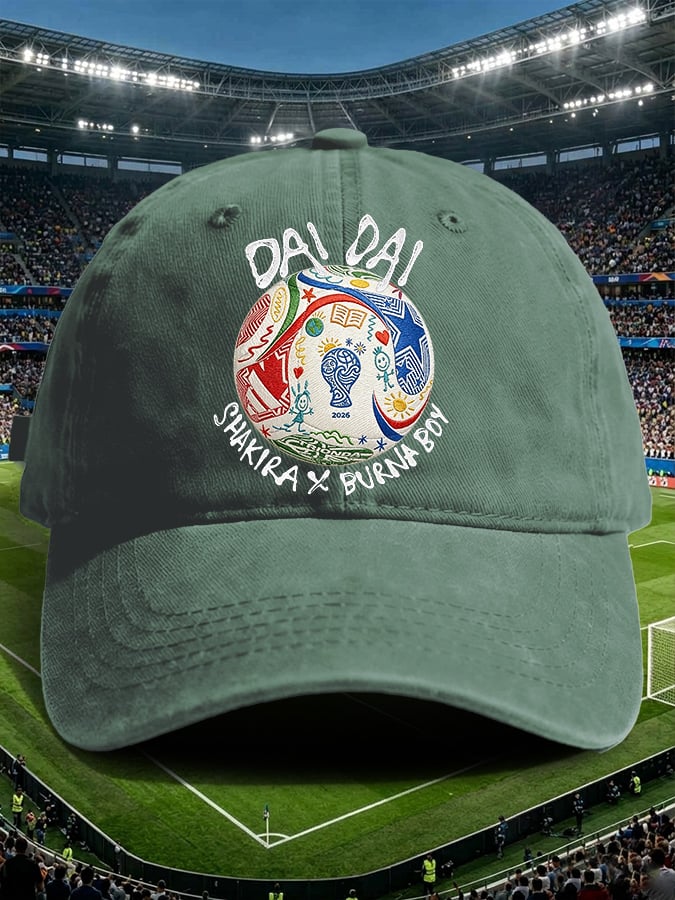 Retro Dai Dai Print Baseball Cap