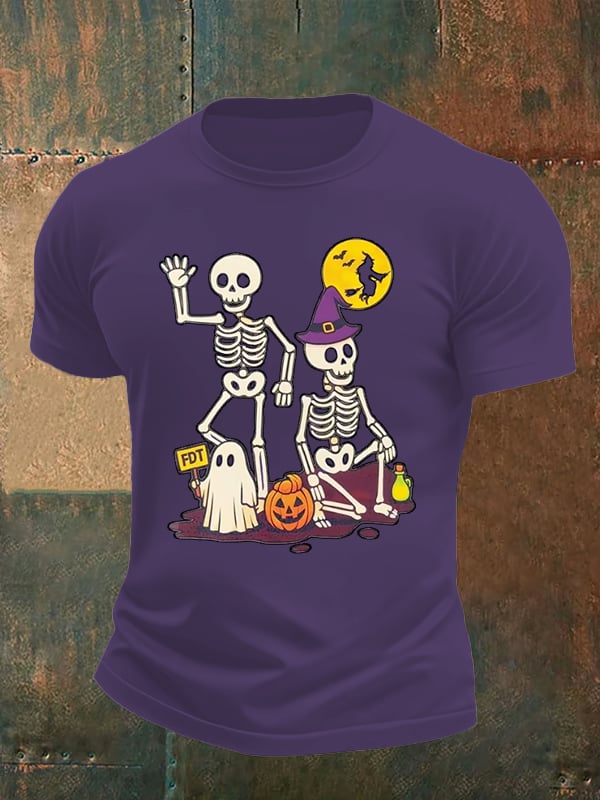 Men's Halloween Skeleton T-Shirt