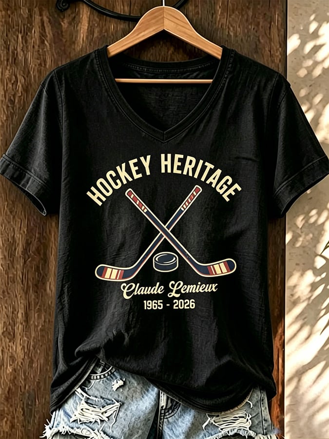Claude Lemieux V-Neck Tee