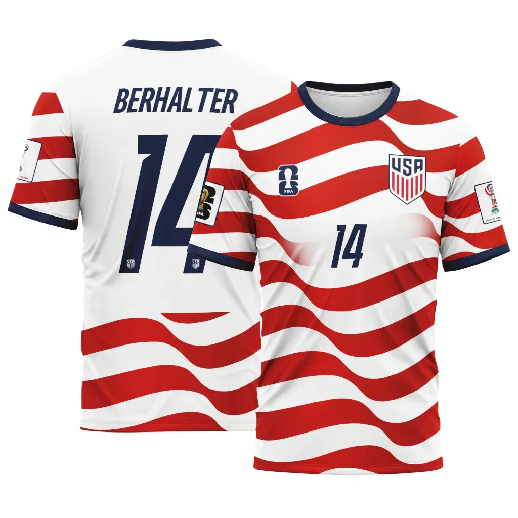 Berhalter 14 AOP T-Shirt World Cup USA Home