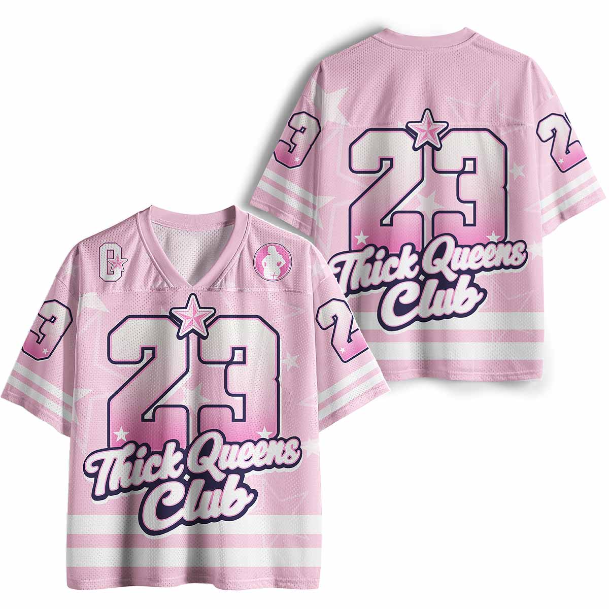 Vintage Thick Queens Club Mesh Jersey