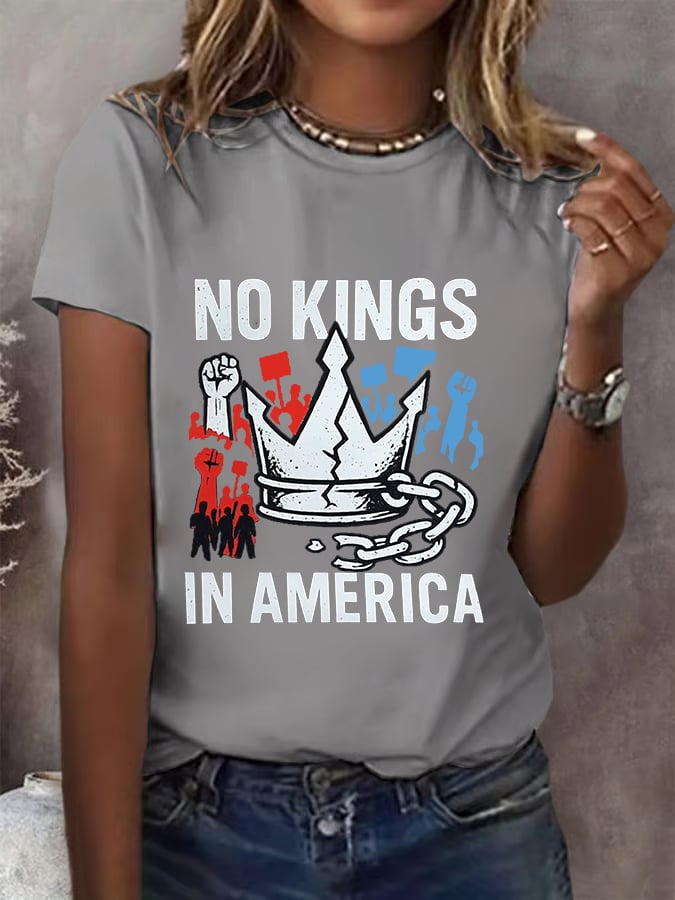 We Serve For The Country Not For The King Print T-Shirt
