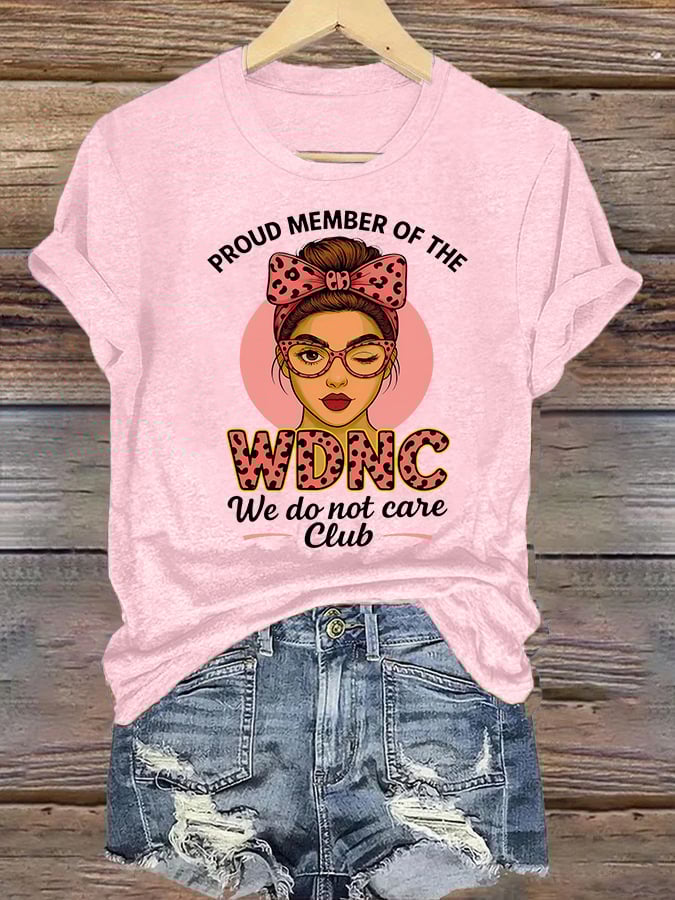 Women's Retro Funny Proud Member Of Club Menopause Perimenopause Print T-Shirt