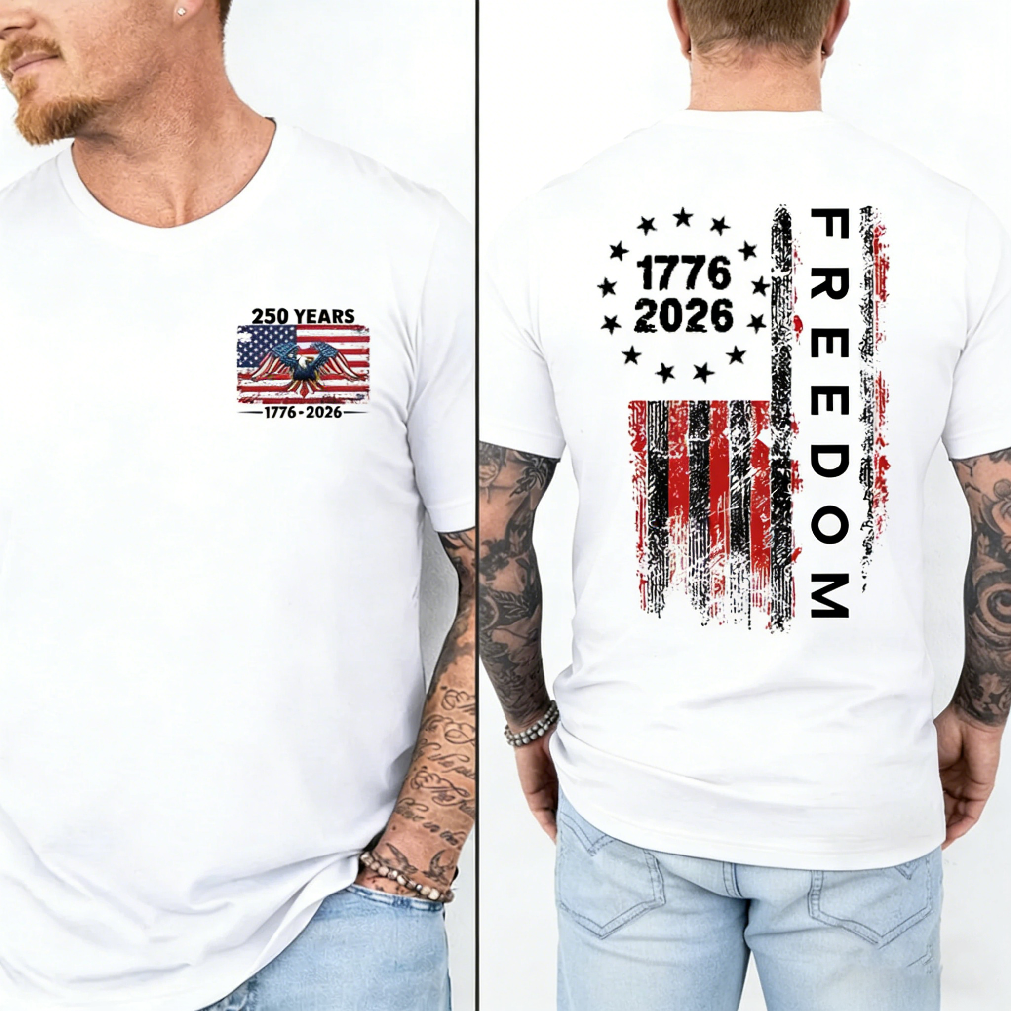 Men's250th Independence Day Freedom T-Shirt