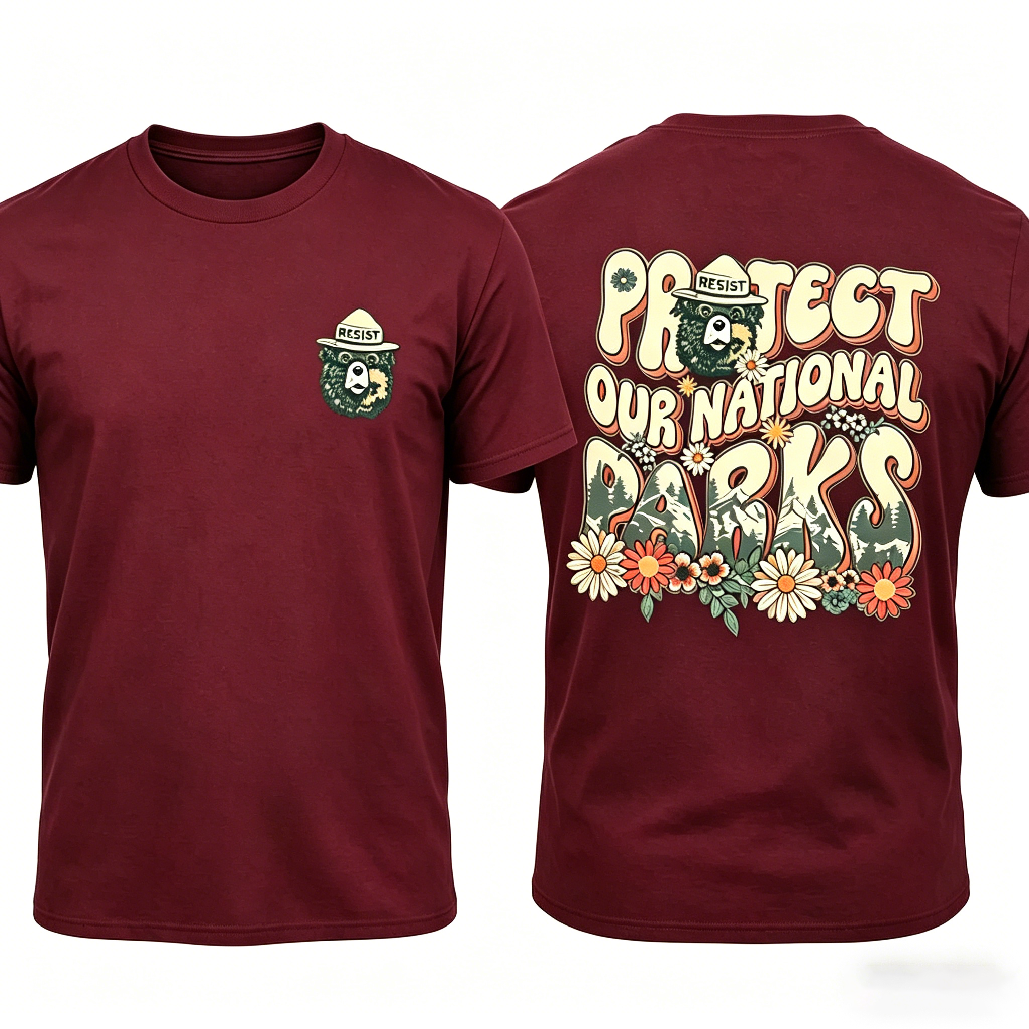 Men's Protect our National Parks 2 Sides Comfort Colors Shirt
