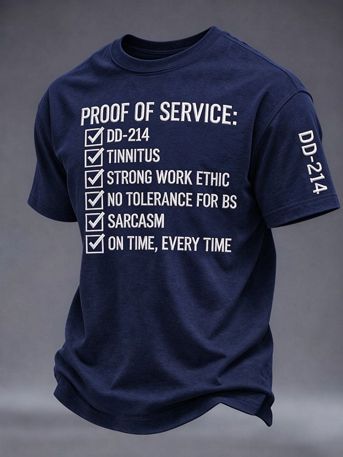🎖️Men's Veteran Pride DD-214 Printed T-shirt