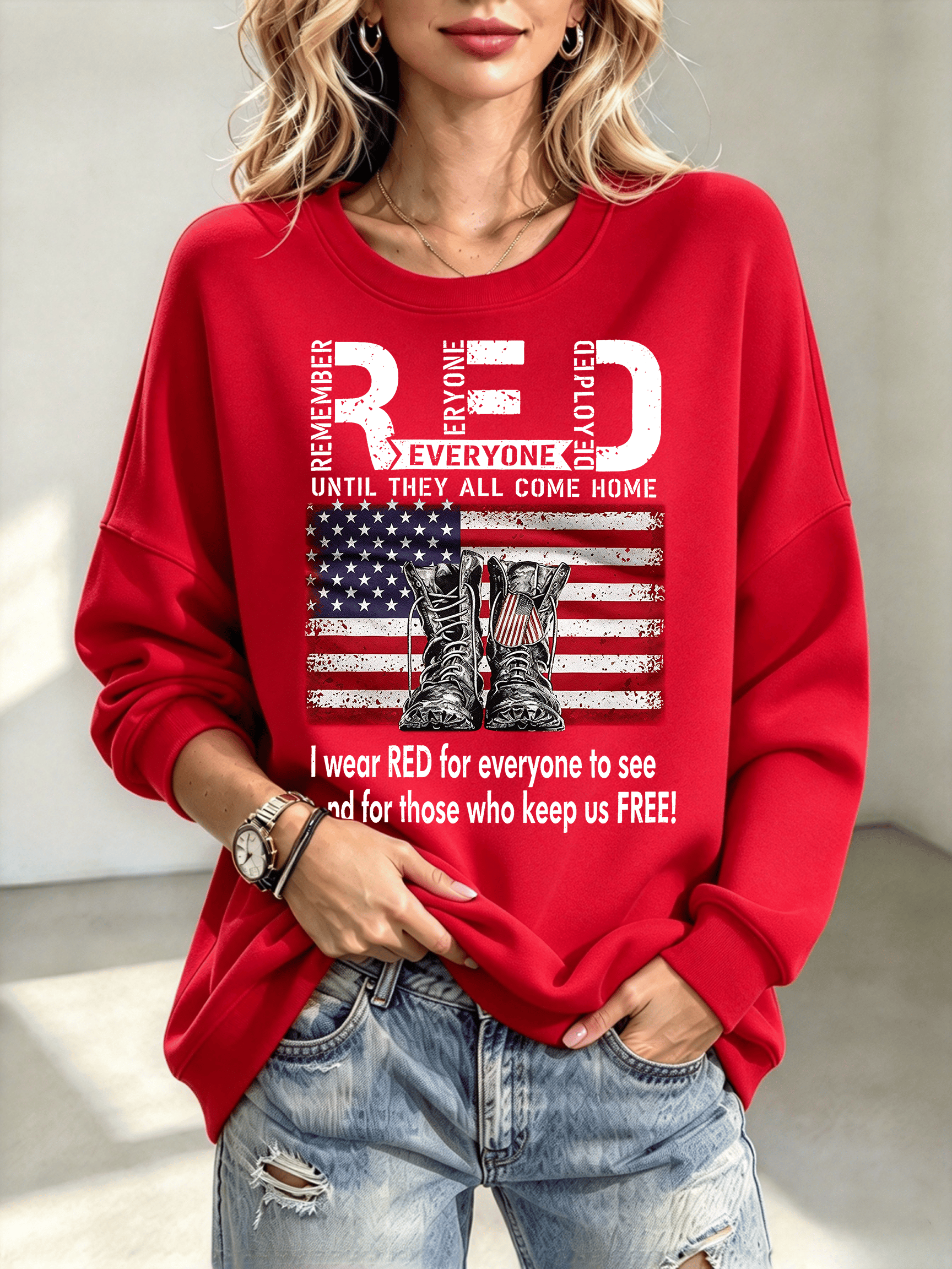 Women's Red Friday Veterans Sweatshirt